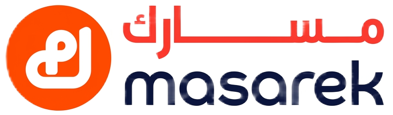 Official Masarek logo in English and Arabic